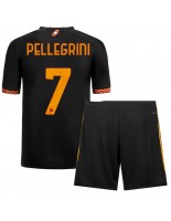 AS Roma Lorenzo Pellegrini #7 Alternativní dres pro děti 2023-24 Krátký Rukáv (+ trenýrky)